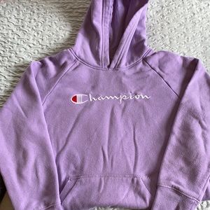 Champion lavender hooded sweatshirt